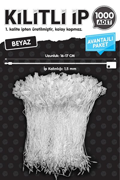 t tuğset etiket Kilitli İp Renkli Asmalı Etiket Bağlama İpi Lock String Tag R...