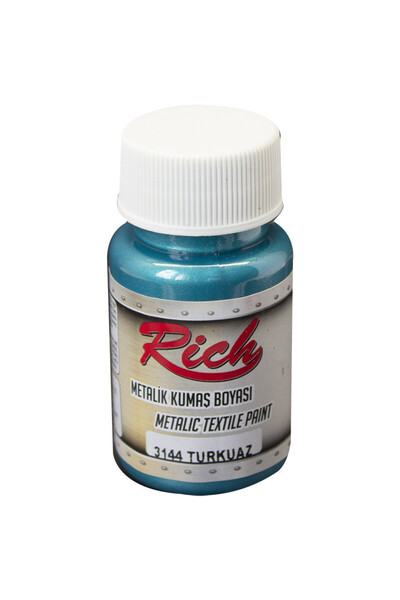 Rich Metalik Kumaş Boyası 50 cc Turkuaz 3144