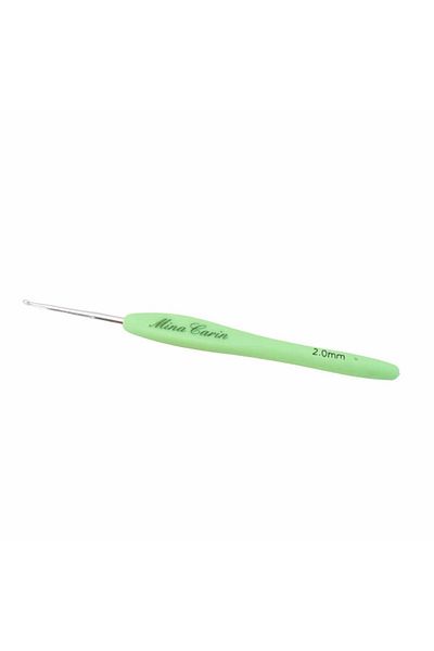 MinaCarin Croșetat de lână cu mâner elastic 2 mm