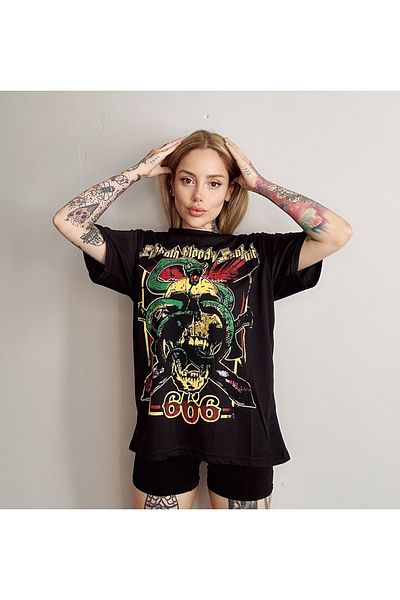 Köstebek Sabbath Bloody Sabbath Black Unisex T-shirt - Σχέδιο άλμπουμ Black Sabbath