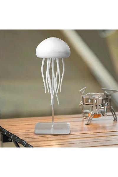 Genel Markalar Beyaz Denizanası Figürlü Dekoratif Lamba, Ortamınıza Şıklık Katın