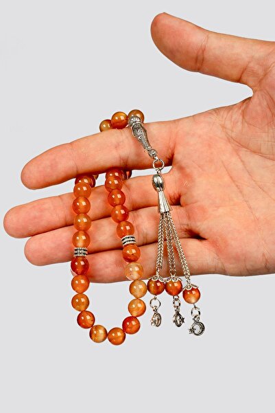 TESBİHKENTİ Mărgele Globe 8MM Agat Tasbih