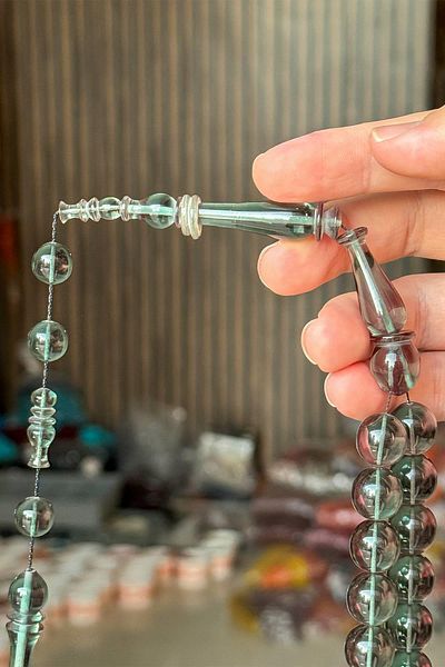 TESBİHKENTİ Great Large Size Labor Specimen - Fire Amber Prayer Beads