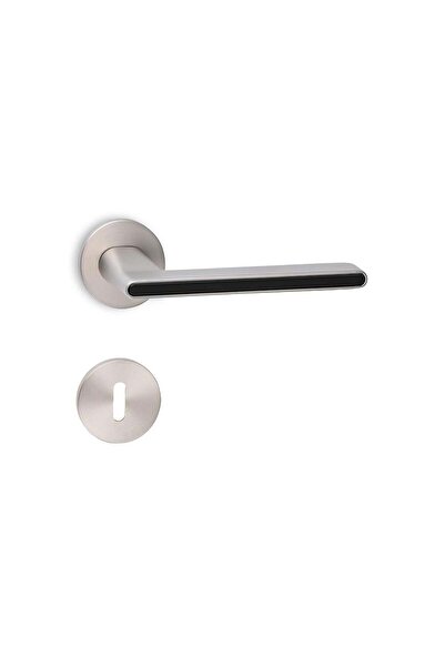 SOHO Boss Serisi Kapı Kolu Seti Yuvarlak Rozetli Saten-siyah Oda Tipi