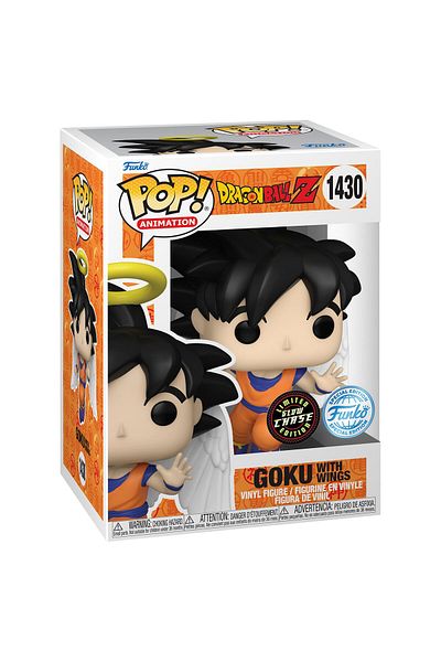 Funko Dragon Ball Z Goku - أنمي بوب! شخصية بأجنحة، إصدار خاص من Chase Glow