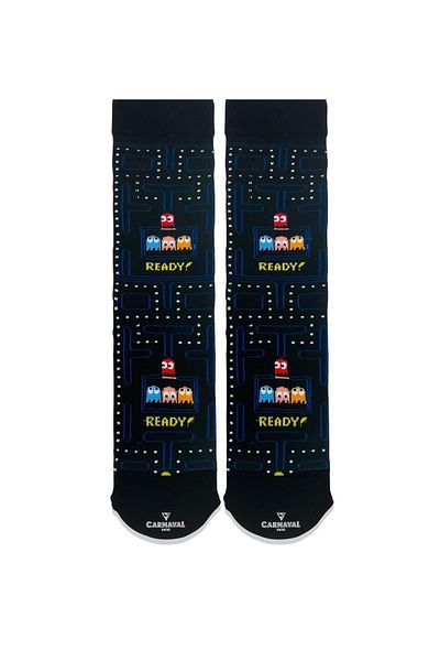 CARNAVAL SOCKS Цветни чорапи с шарки на Пакман