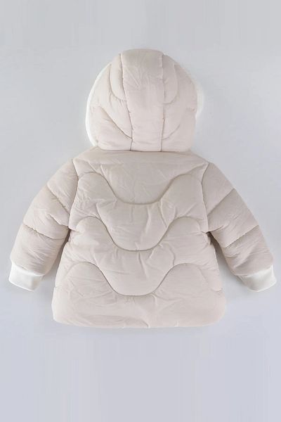 MDM Trendy Plush Coat for Baby Boy Girl - Cute, Lamb Detail, Furry Zippered Hood