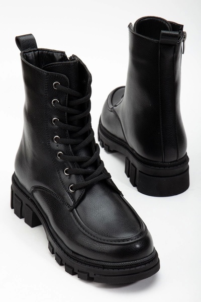 GULT Γυναικείες μπότες με χοντρή σόλα και λεπτομέρεια ραφής