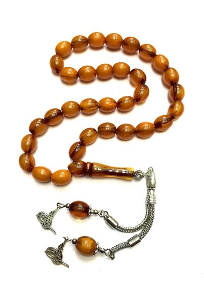 TESBİHKENTİ Mărgele de rugăciune de chihlimbar cu pulbere asemănătoare cu Osman