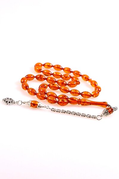 TESBİHKENTİ Кехлибарени молитвени мъниста с тънка и елегантна структура