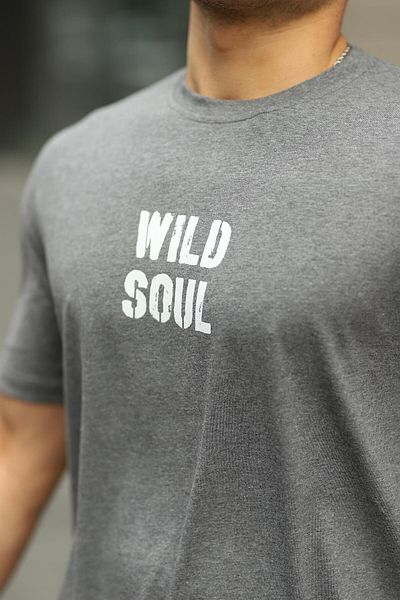 comstar Ανδρικό μπλουζάκι με στάμπα Wild Soul Oversize