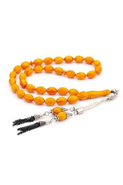 TESBİHKENTİ مسبحة صلاة من العنبر المضغوط بحبوب الشعير والأوردة