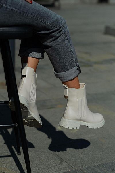 sovrana Rubber Detailed Boots Beige