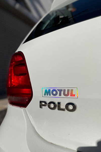 Banxtre Motor-Araba-Kask  için Hologramlı Motul Sticker Etiket 13CMx3CM (1 Adet)
