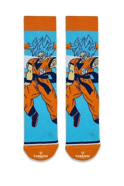 CARNAVAL SOCKS Супер Саян Аниме Шарени Цветни Чорапи