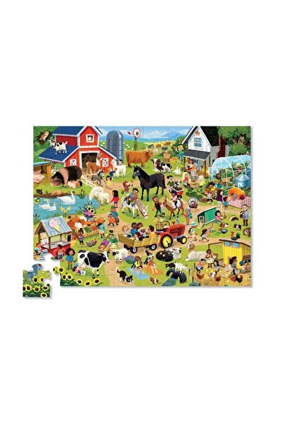 Crocodile Creek Dekoratif Puzzle - 48 Parça - Çiftlik