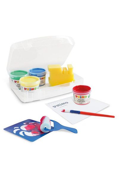 Primo PRIMO FINGER PAINT GIFT SET 4 COLORS (14 PIECES)