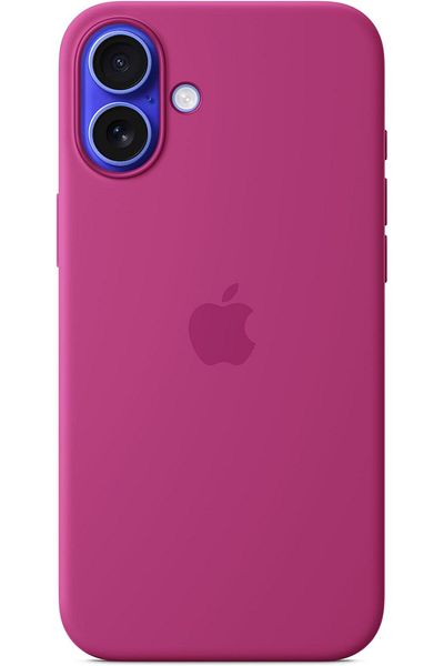 Apple iPhone 16 Plus Silicone Case with MagSafe - Fuchsia