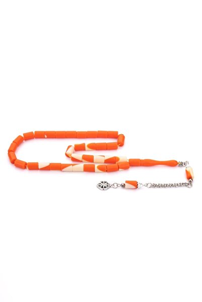 TESBİHKENTİ Mărgele de rugăciune de biliard cu un singur cocon portocaliu