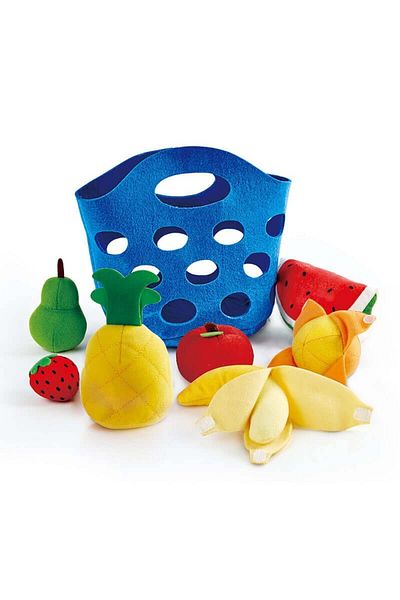 Hape Toddler Toy Fruit And Bucket