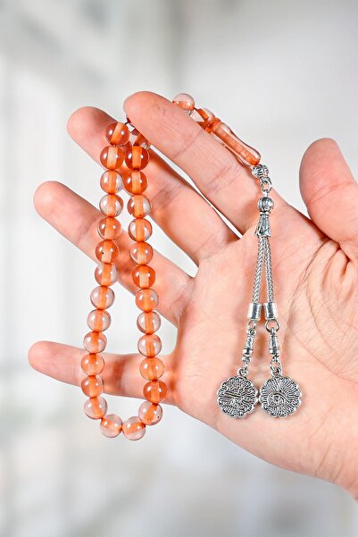 TESBİHKENTİ Mărgele de rugăciune de chihlimbar pulbere - Design Globe Grain