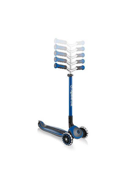Globber Master Lighted Foldable Scooter - Navy Blue
