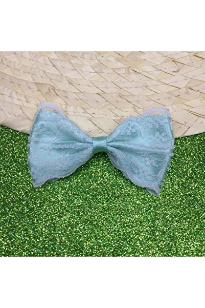 Turgut Brode М'ятно-зелений мереживний бантик