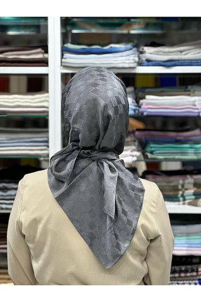 PİRAMİT Jacquard Checker Scarf