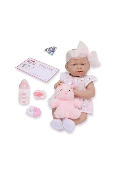 Berenguer Gerçekçi Yenidoğan Oyuncak Kız Bebek 38 cm ve Pembe Tavşan