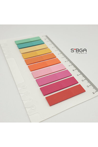 sibga tasarım Transparent Colored Postit Post-it Post ItBookmark Bookmark Postit Sticker Note Paper 200 Sheets