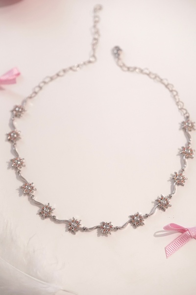 AŞIK ACCESSORIES Stella Güneş Işığı Çelik  Kolye