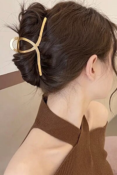 ELMATOLYE Stylish Women's Peg -GoldColored FiguredMetalKnot