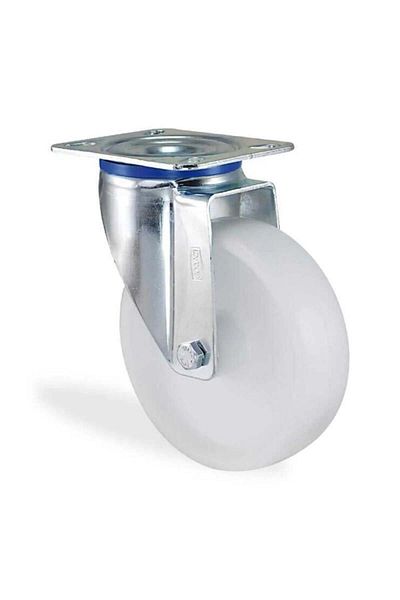 Kama Ø100 Polypropylene Rotary Wheel with Flange Connection 110 Kg. Capacity