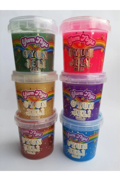 afacantoys 5-12 Yaş oyun jeli 145 gr simli parlak  (3 adet)