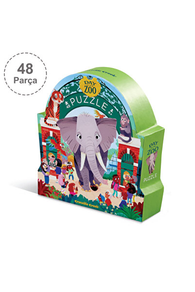 Crocodile Creek Müzede Bir Gün Puzzle - 48 Parça - Hayvanat Bahçesi