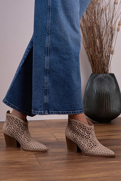 sovrana Καλοκαιρινές Μπότες Laser Cut Μπεζ