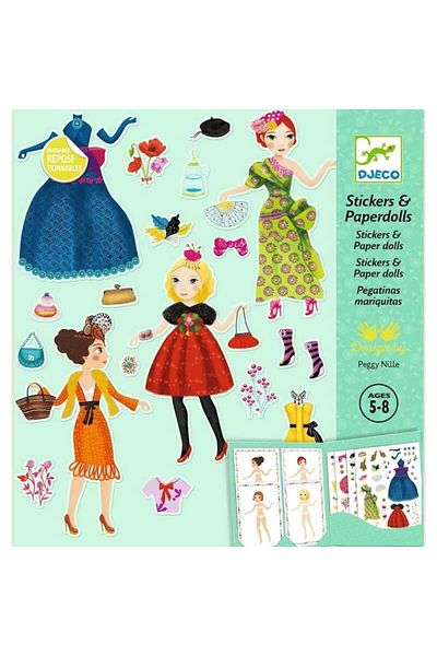 djeco Paper Dress up Set / Massive Fashion