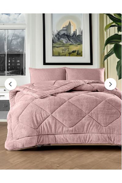 GENÇEV HOME COLLECTİONS Welsoft Double Silicone Quilt (Does Not Contain Waste Material) & Winter - Summer and Bedspread