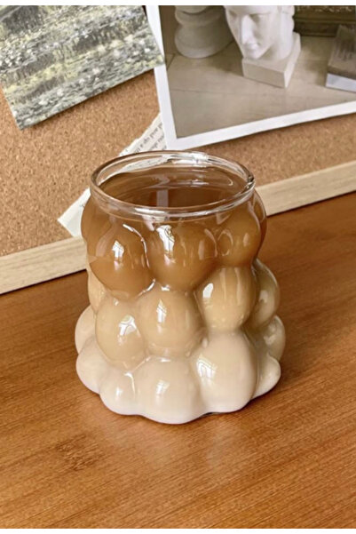 DMR Üzüm Model Soğuk-Sıcak Kahve ve Koktyel Bardağı 300Ml Kabartmalı Bardak S...