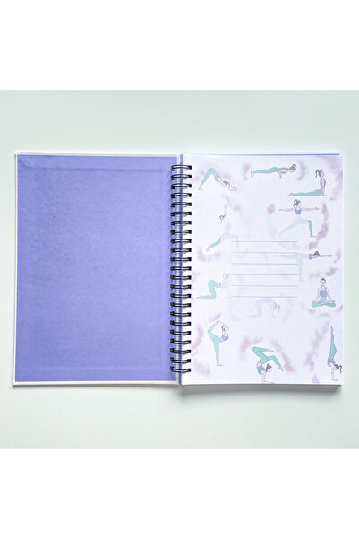 ARONA Yoga Kişiye Özel A5 Spiralli Çizgisiz Defter