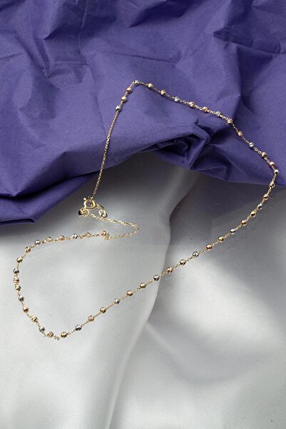 Bilezikci Top Altınlarla İşlenmiş Altın Zincir Kolye