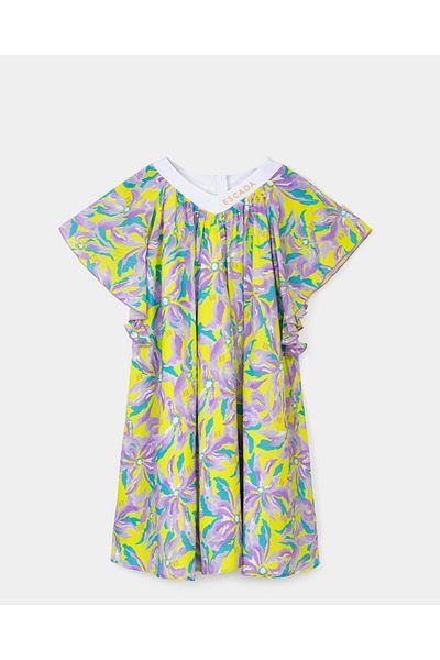 Escada V-Neck Bat Sleeve Lilac Children's Dress