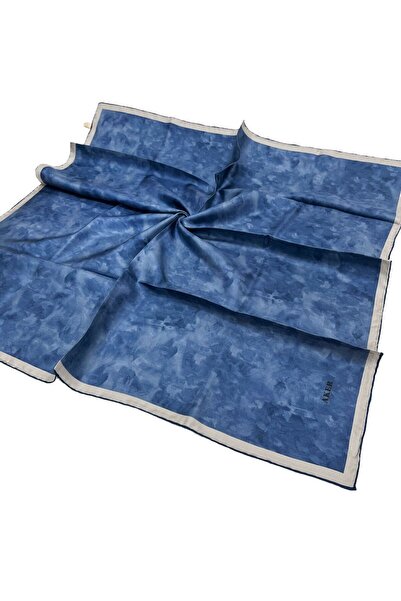 Aker Eșarfă de mătase - 7208713-924 Indigo Twill