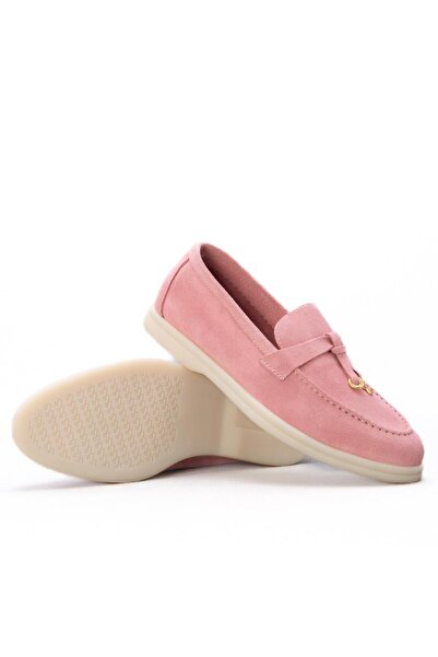 Gusse Maggie 3012 Model Women's Genuine Suede Leather Ballerinas