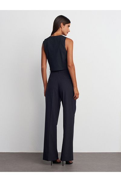 Dilvin 71520 High Waist Long Pants-Black