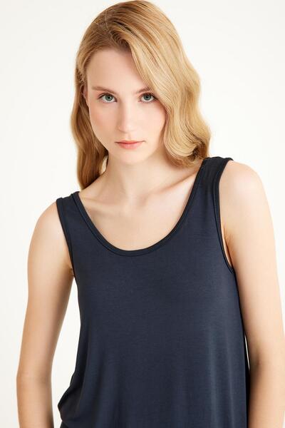 COTENCONCEPT Βασικό βαμβακερό μπλουζάκι με χοντρές τιράντες σε γραμμή Α