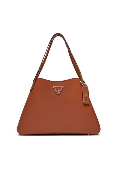 Guess Women's Brand Logo Shoulder Strap Brown Shoulder Bag Hwvg95 07220-Cog
