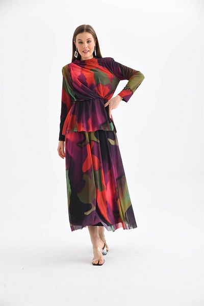 FTZ WOMEN Γυναικείο κοστούμι Lycra τούλι Μωβ 30419