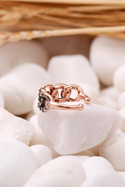 Sümer Telkari Gurmet Model Rose Gümüş Kıkırdak Küpe 5553