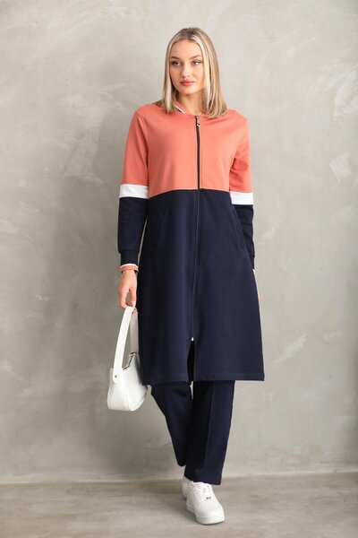 WestBound Γυναικεία αθλητική φόρμα Hijab Σετ Μακρύ Casual Αθλητικό Σετ SALMON